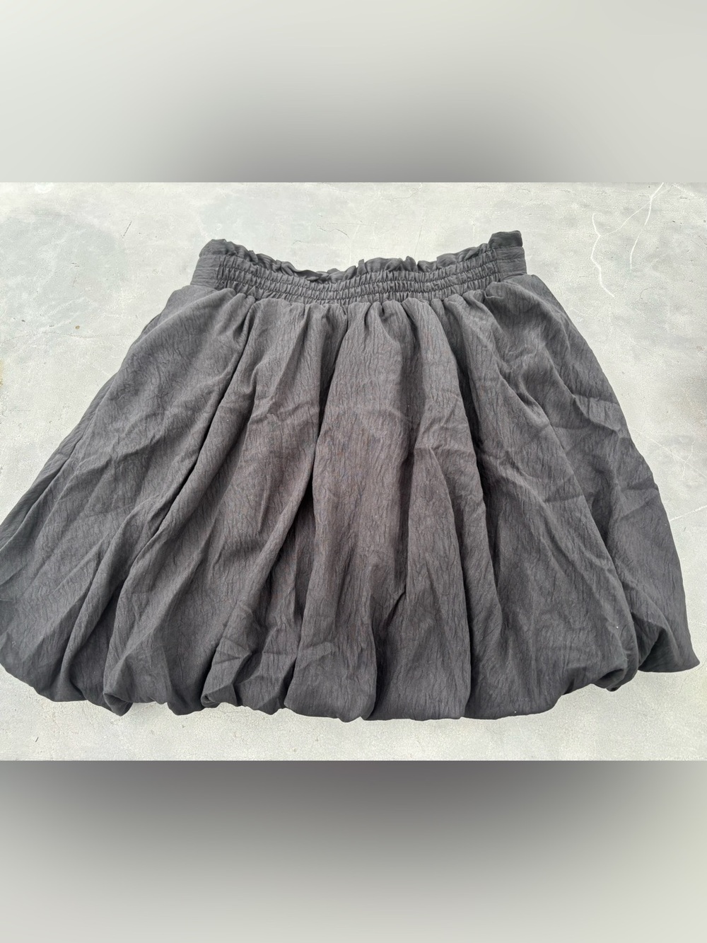 Classic Black Bubble Short Skirt Medium -Women - Picture 3 of 11